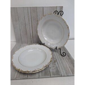 Vintage BOHEMIAN Fine China Set of 3 Soup Cereal Bowls Czechoslovakia BOH53